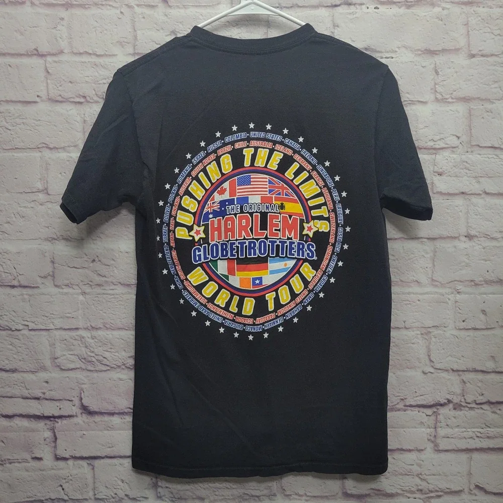 Champion Harlem Globetrotters World Tour Tshirt Size S Double Sided Graphic Tee - Picture 7 of 9